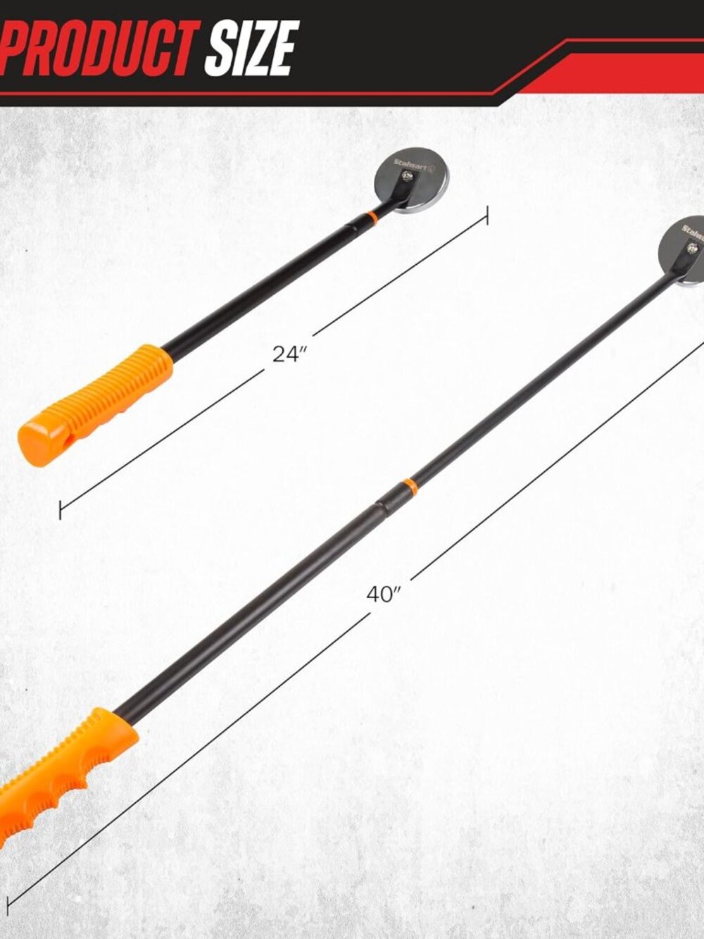 Telescoping Magnetic Pickup Tool - 40-Inch Magnet Stick with 50lb Capacity to Sa - Picture 3 of 7